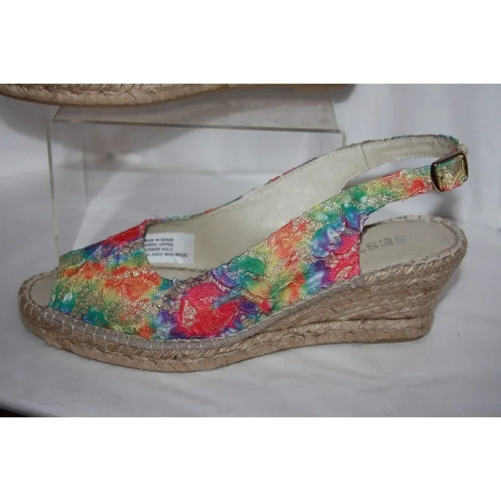 Sesto Meucci Women's 11M Woodstock /multicolor wedge - New